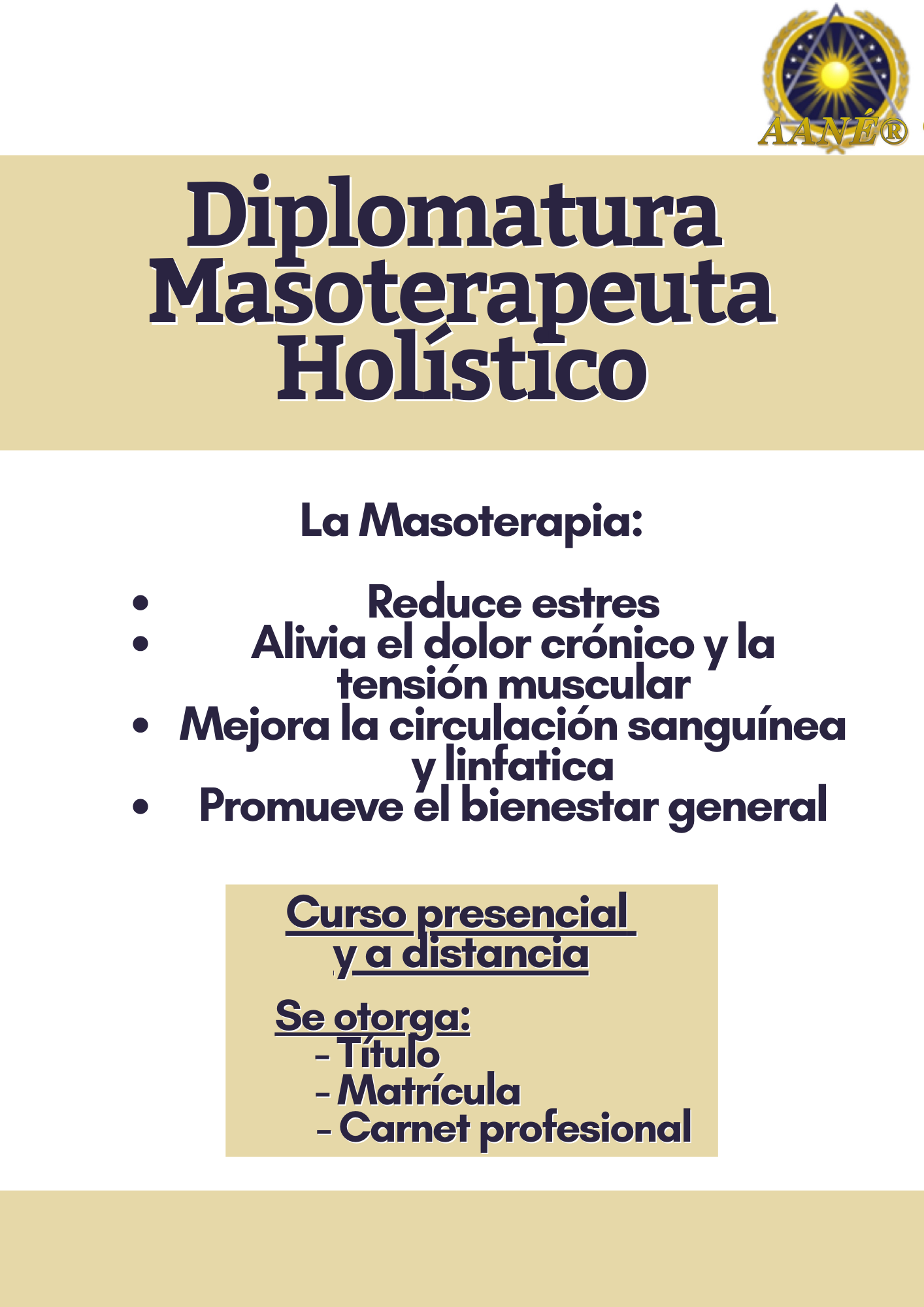 Diplomatura Masoterapeuta Holistico Profesional ®